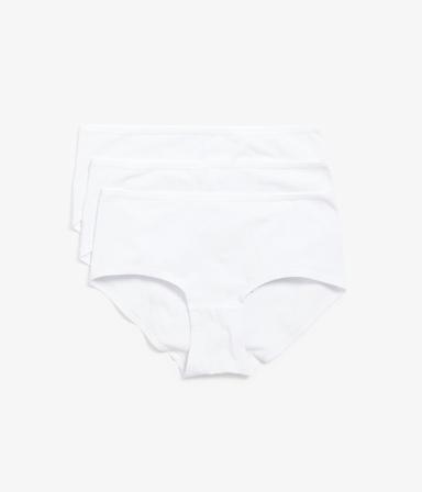 Hipstertrosa 3-pack i bomull | Vit | Dam | Kappahl