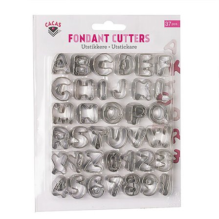 CACAS Utstikker alfabet og nummer 37stk
