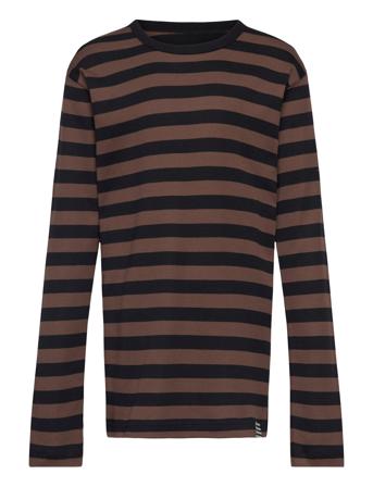 Midi Rib Tobino Tee Ls Brown Mads Nørgaard