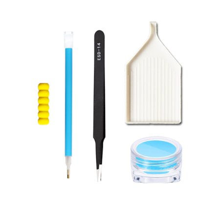 Diamond Pack Diamond Painting Tillbehör Verktygssats, Vit, One Size