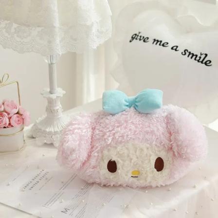 Sanrioed Cartoon Anime Cinnamoroll Plys Bilpude Kawaii Sød Blød Plys Hovedstøtte Betræk Etui Piger Gave My Melody 15