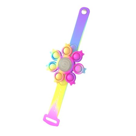Mustekala Spinning Pop Fidget Spinner Figet lelut Stressinesto Pops ranneke Light ranneke
