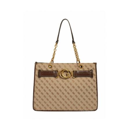 Guess, Shoulder Bags Bruin, Dames, Maat:ONE Size,leer