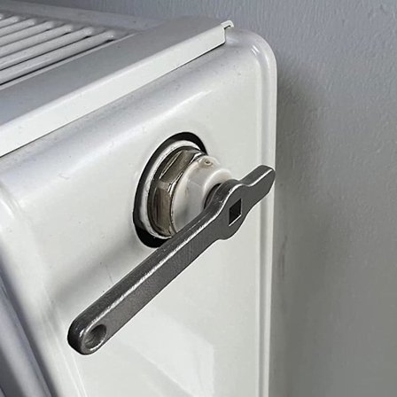 Udluftningsnøgle til radiator, varmeventilnøgle, firkantet nøgle, fremstillet af rustfrit stål af høj kvalitet