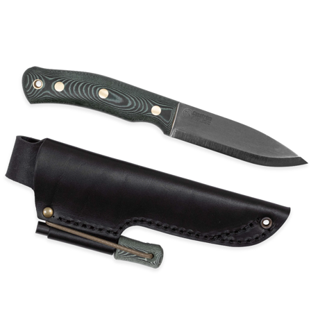 Casström No.10 Swedish Forest Knife Sleipner puukko kipinäraudalla, Micarta/Scandi