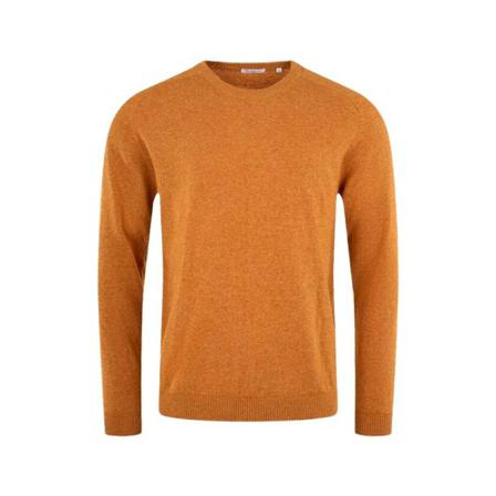 Knowledge Cotton Apparel, Round-neck Knitwear Oranje, Heren, Maat:L