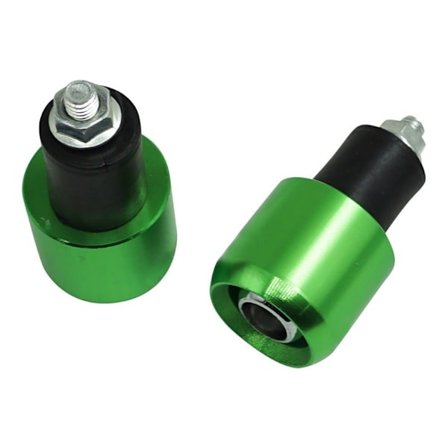 Moottoripyörän ohjaustangon pää Ohjaustangon kahvat Cap VIHREÄ