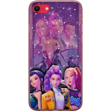 Kompatibelt Mobildeksel til Apple Apple iPhone SE (2022) Kpop Demon Jegerne Zoey Mira Aya Frontline Stjerner Forente Magi
