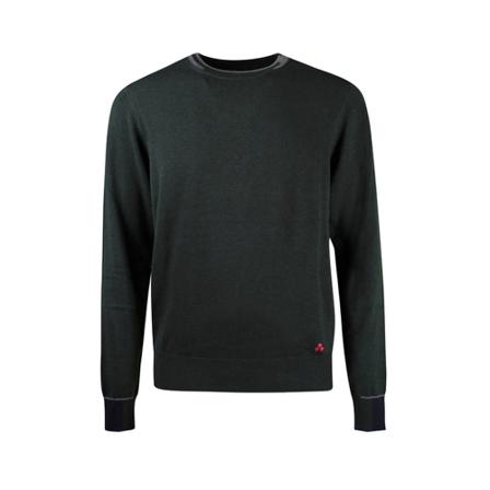 Peuterey Round Neck Strik Grøn, Herre Strik, Størrelse: M