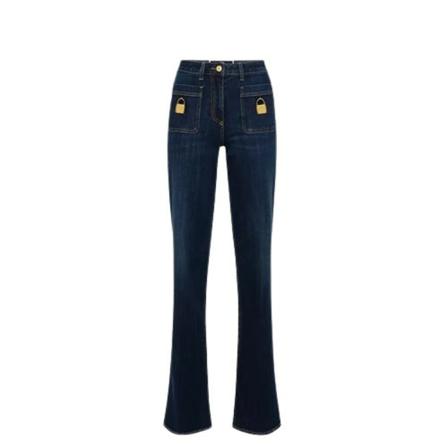 Elisabetta Franchi Jeans with plates Blå, Dame, Størrelse: W28