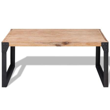 Vidaxl Soffbord Massivt Akaciaträ 100x60x45 Cm Brun