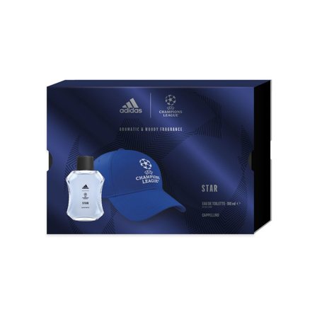 Adidas Cofanetto Uefa Star Edition Edt 100ml + Cappello Uomo da