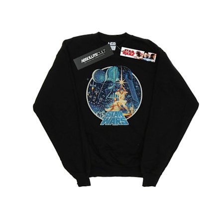 Star Wars Vintage Victory Sweatshirt för män 5XL Svart