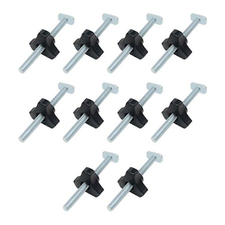 T-Spår Bultar Knopp Kit Gehrungsspår Glidmutter T-Glidare T-Spår T-Bult för Träbearbetning Jiggar Armaturer