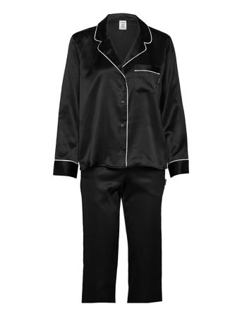L/S Pant Set Pyjamas Svart Calvin Klein