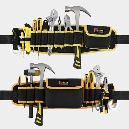 Justerbart Heavy Duty Belte Flere Lommer Snekker Elektriker Spesial Slitasjebestandig Canvas Verktøypose BÆRBAR Liten Multifunksjonell Reparasjon 