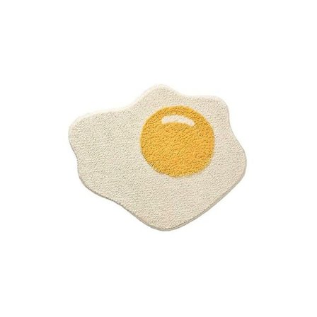 Hauska kylpyhuoneen matto - Munakuvio - Eteisen keittiön makuuhuoneen tyylikäs ovimatto, 70 x 58 cm