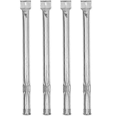 4st Grillbrännarrör i rostfritt stål, BBQ-element, rörersättningar, gasgrillbrännarrör