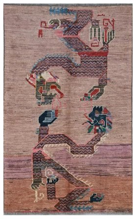 Berber Colourful Rug 113X188 Dark Red/Brown Wool, Afghanistan