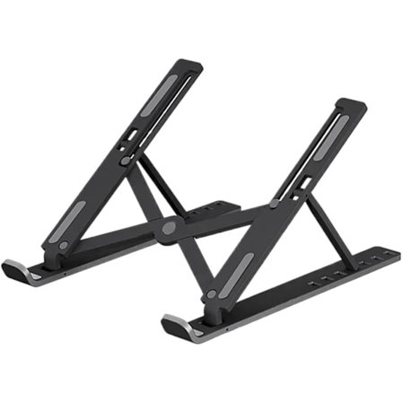 Tablet Holder - Tablet Holder - Bil Tablet Holder - Foldbar Computer Holder - Støttebase - Varmeafledning - Foldbar - (Sort - 16,5 * 24 * 15,5)
