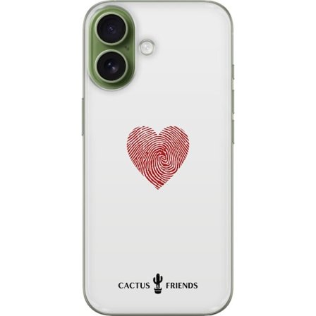 Kompatibel Mobilcover til Apple Apple iPhone 17 Cactus and Friends - Fingerprint Love