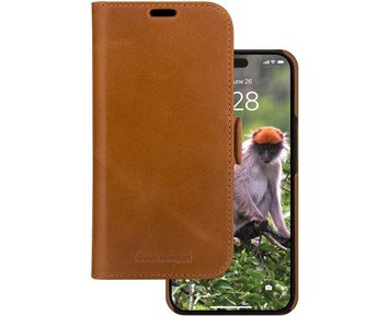 dbramante1928 Lynge - iPhone 15 - Tan - Plånboksfodral i återvunnet läder till iPhone 15