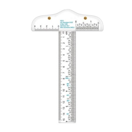 T-Square Linjal Graduerad T-Ruler Inch Metrisk T-Square - on stock