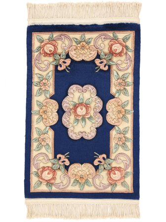 Tappeto Orientale Cinesi 90 Line 60X90 Nero/Beige (Lana, Cina)