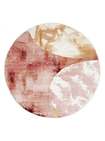 Dywan Wewnętrzny I Zewnętrzny Możliwość Prania Coloria - Wielokolorowy (Pastelowy) Ø 200 W Nowoczesnym Stylu