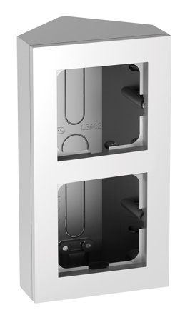 ELKO Plus hjørnekappe dobbel påvegg Aluminium