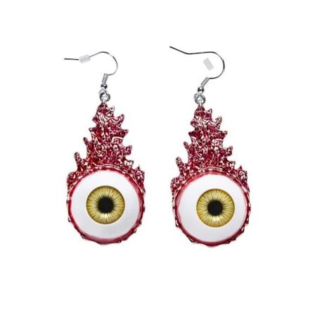 Bloody Eyes örhängen för Halloween. Återskapa atmosfären av en skräckkväll med dina vänner eller familj tack vare