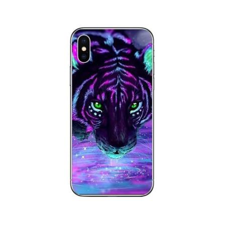 iPhone 13, Pro & Max skal tiger med neonfärger Purple one size