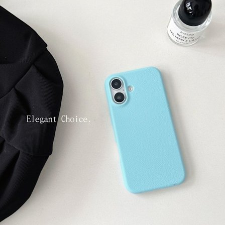 Fodral för iPhone 13 Himmelsblå Enkelt läder dopamin