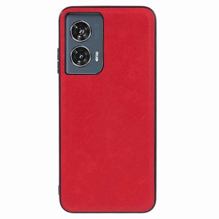 Til Motorola Edge 50 Fusion Cover Retro Læderbelagt PC+TPU Hybrid Telefon Beskyttelsescover LGL