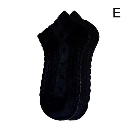 Dam Sommar Tunna Blomstersockor Svartvita Korta Ankelstrumpor