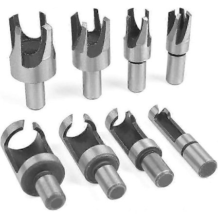 Trædyvelskærer Bor Trædyvelskærer Træklobor Trædyvelskærer 6mm 10mm 13mm 16mm Kuldyvel Stål Snedkersæt 8 Dele_Gave