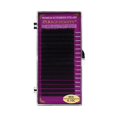 Volym ögonfransförlängning 0,07/0,1 mm C/D Curl 8-15 mm Längd Easy Fan Volym Fransar Blandningsbricka 7-15 mm Blooming Lashes