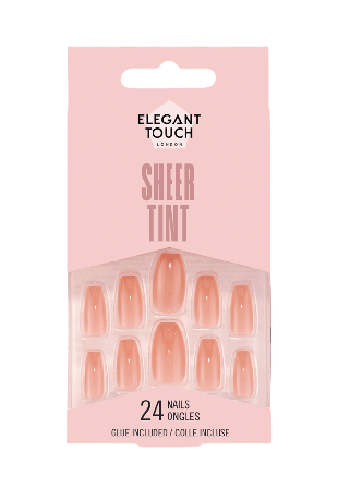 Elegant Touch Sheer Tint Rosewood Blush Lösnaglar & dekoration Unisex 25G