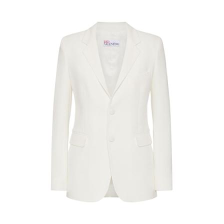 RED Valentino Single-breasted blazer , Wit , Dames , Maat: 2XS