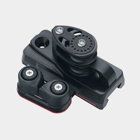 Harken 27mm ESP End Control - Double Sheave, Cam Cleat, Set of 2 (E2756)