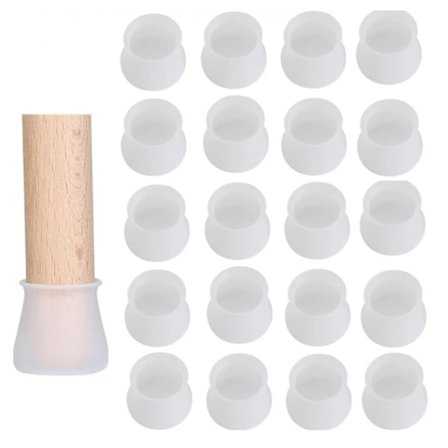 20 st Silikon Möbelbensskydd Stolar Bord Bordsben Fotskydd Skydd Golvskydd Silikon Stolsbensskydd