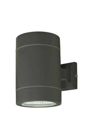 Aneta Lighting CYKLO vegglampe ute, mørkgrå, 2 x 3W LED, IP54