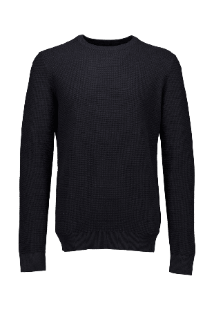 Lindbergh Recycle structure knit jumper Tröjor Herr Svart L