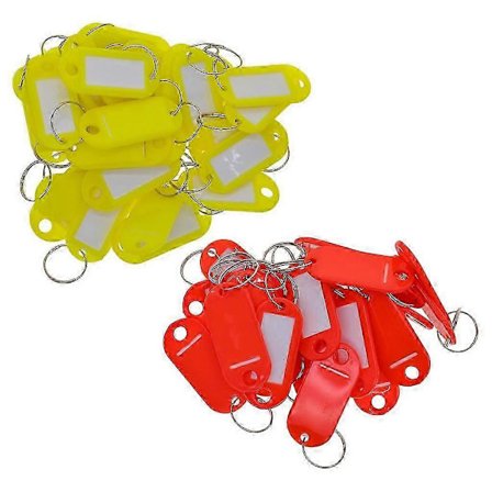 100 stk. Aftagelige Nøglemærker ID Navnekort Etiketter Mærker.