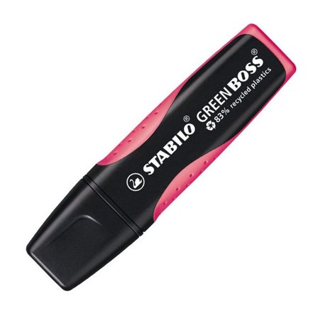STABILO Överstrykningspenna GREEN BOSS rosa mejselformad spets 2+5mm 6070/56 - Lyreco - Kontorsmaterial - Pennor - Överstrykningspennor