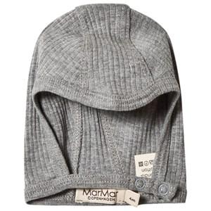 Kids - MarMar Copenhagen Gray Melange Rib Baby Hat 4 Months/ 62 cm - Headwear - 4 months -