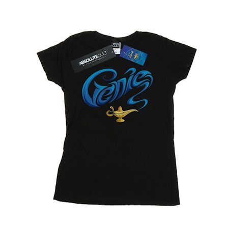 Disney Dam/Kvinnor Aladdin Film Genie Lamp Bomull T-shirt M