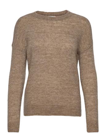 Femme Alpaca O Pullover Brown MOSS COPENHAGEN