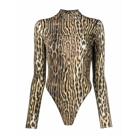 Roberto Cavalli Top , Beige , Dames , Maat: M