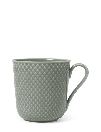 Lyngby Porcelæn | Rhombe Earth Krus Med Hank 39 Cl Moss | 39 CL